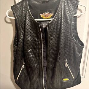 Harley-Davidson vintage Black Leather women’s Vest